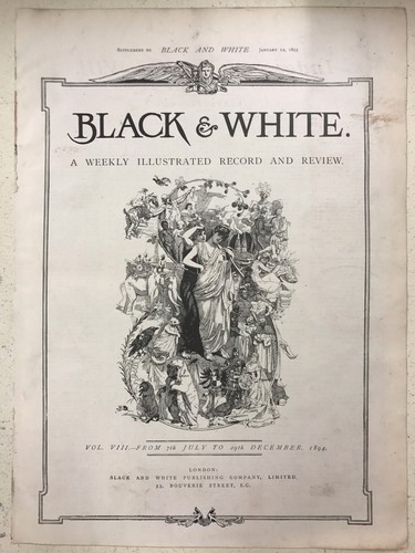 Deck Cricket On The "Arcadia": Colombo: 1894 Black & White Magazine Pages - Foto 3 di 3
