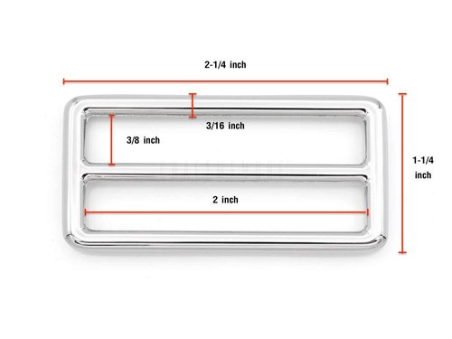 2 Inch Metal Slide Buckle Bag Belt Strap Keeper Slider Triglide Adjuster Purs... - Picture 2 of 5
