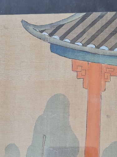 Gerahmtes chinesisches Seidengemälde - Bild 19 von 23