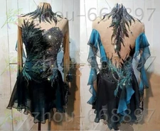 Competition Figure Skating Dress Girls Ice Skating Dresses Custom black
