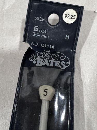 New Susan Bates Quicksilver Knitting Needle Size 5 Q1114 3 3/4 Mm Crafts NIP - Picture 6 of 8