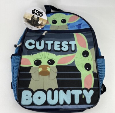 Star Wars Grogu Backpack - Blue and Black Star Wars: The Mandalorian Baby Yoda Grogu Printed Blue  main image 4
