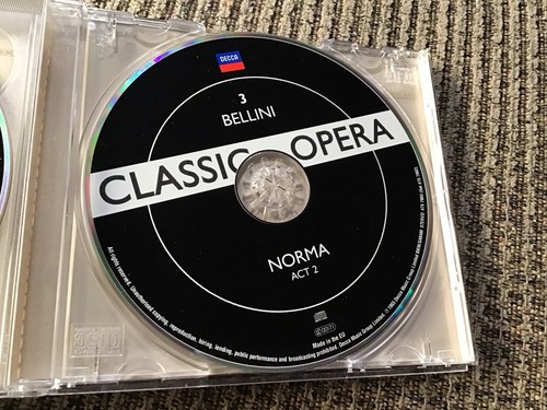 BELLINI NORMA 1965 3-CD SET OOP DECCA 2006 REISSUE PRINT SUTHERLAND HORNE - Picture 9 of 9