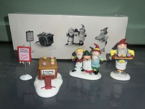Dept 56 North Pole Village Accessory - Snow Cone Elves #56375 - NEW - Picture 2 of 3