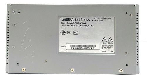 Allied Telesis Centercom FS708XL Ethernet Switch 10BASE-T / 100BASE-TX Port - Picture 8 of 10