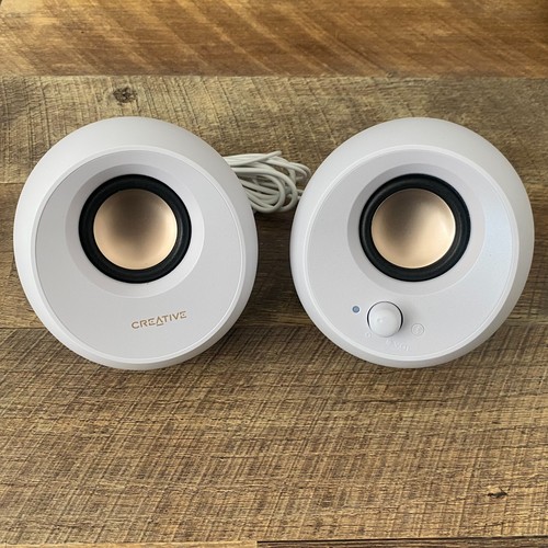 Creative Pebble V2 USB-C Powered Desktop Speakers White