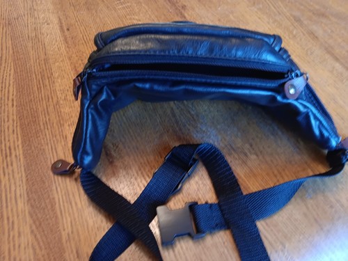 Vtg Aspen Woods Soft Leather 1990s Fanny Waist Pack READ Good Condition - Picture 4 of 14