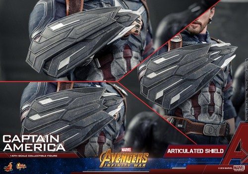 Hot Toys MMS480 Avengers 3 Infinity War Captain America 1/6 Actionfigur Neu - Bild 6 von 7