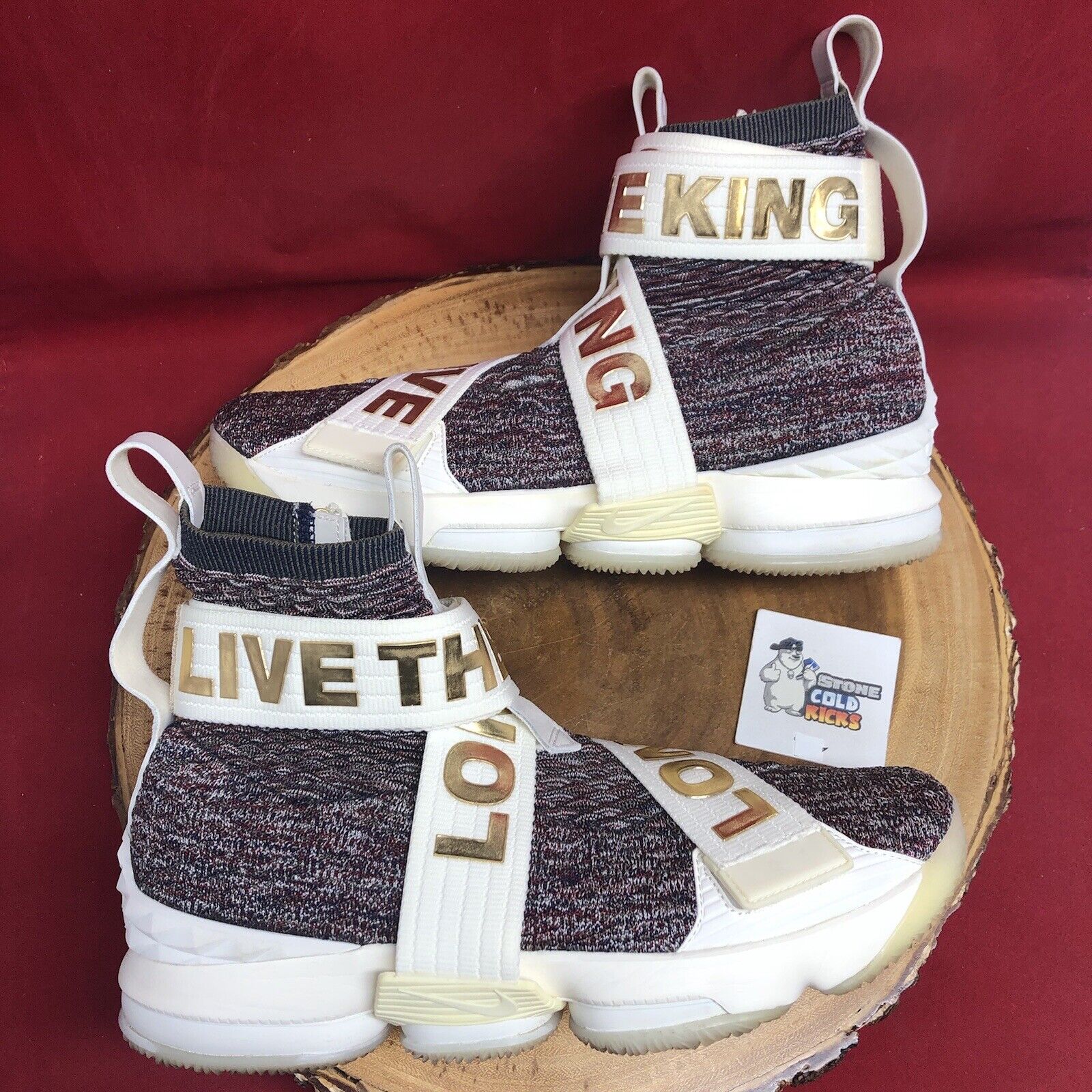 Nike LeBron 15 XV LIF Kith Stained Glass Long Liv… - image 5