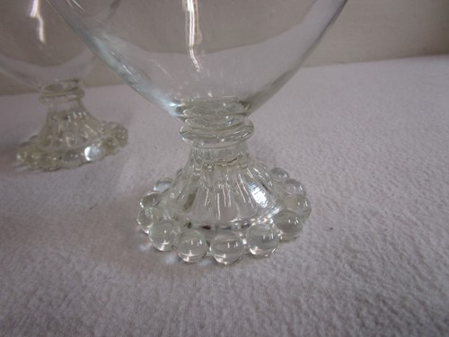 Menge 4 Anchor Hocking Boopie Berwick Glas Fuß Dessert Sorbet Tassen 3-1/2 - Bild 3 von 4