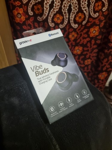 Groove Vibe Buds GV-TW05 Earbud In Ear Wireless Headphones - Black New Sealed