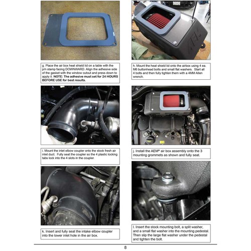 Sistema de kit de admisión de aire frío de rendimiento AEM 21-721C para 11-13 Mini Cooper S 1,6 L - Imagen 13 de 20