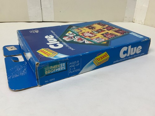 100% komplett! **Reise** Clue Classic Brettspiel Detektiv Urlaub blau 1990 - Bild 17 von 17