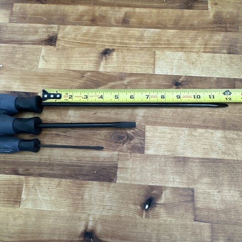 Wilde Tools USA 3 Piece Slotted Screwdriver Set 1/4”, 5/16”, 1/8” Inch Flathead - Picture 10 of 12