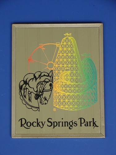 Antique Rocky Springs Amusement Park Glass Prize Mirror Souvenir Lancaster, PA - Picture 4 of 9