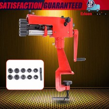 Metal Bead Roller Machine Professional Sheet Steel Bender 22-Gauge w/ 6 Dies Kit
