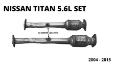 Catalytic Converter For 2004-2015 Nissan Titan 5.6L Rear Driver and Passenger