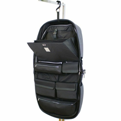 MAX MIRANI MOBILE CLOSET CARRY ON ZIP OUT SHOULDER BAG (GREY) CHRISTMAS SPECIAL! - Picture 4 of 10