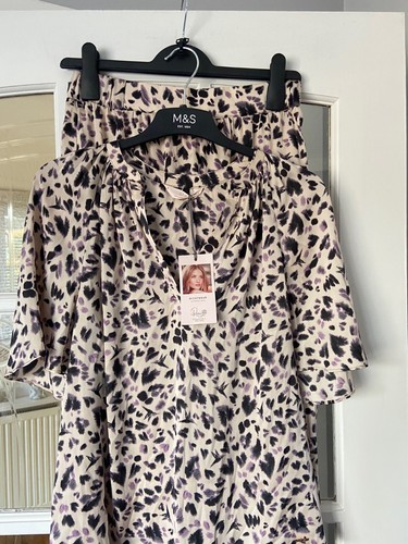 GORGEOUS BNWT M&S ROSIE @ AUTOGRAPH ANIMAL PRINT SATIN PYJAMA SET - Picture 4 of 4