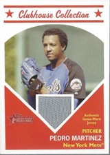 2008 Topps Heritage Clubhouse Collection Relics #PM Pedro Martinez Jersey