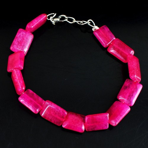 Awesome Massive Grade Pink Ruby 90.00 Cts Beaded Excellent Bracelet VK 24 E683 - Picture 3 of 3