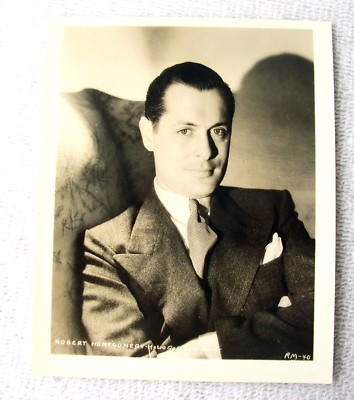 Original 1930'S Vintage Photograph of Robert Montgomery, MGM PHOTO
