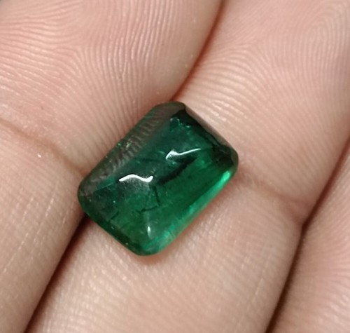 Sugerloaf 5.23ct Zambian Emerald , Natural Loose Gemstone - Picture 7 of 7