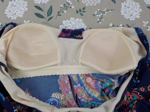 Land's End Floral Swim Top Size 8 - Picture 9 of 12