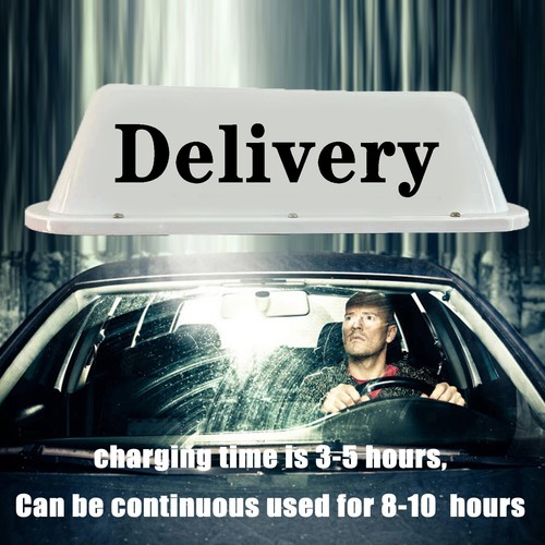 Delivery Sign Car Roof USB Rechargeable Battery 24 Key IR Remote Controller NEW - Picture 4 of 8