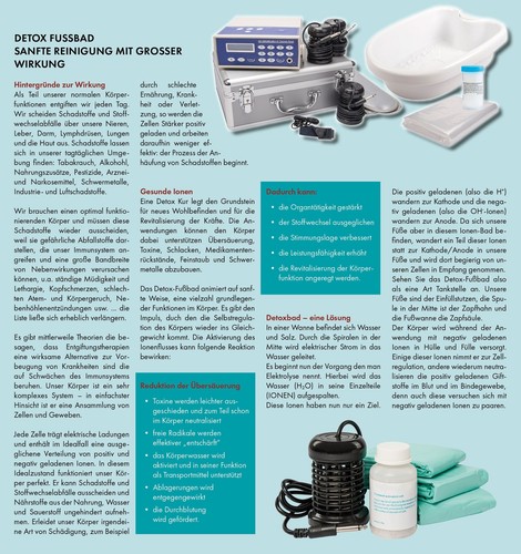 Ion Cleanser deluxe Ionic spa - Profi-Fußelektrolyse-Gerät - Bild 3 von 3