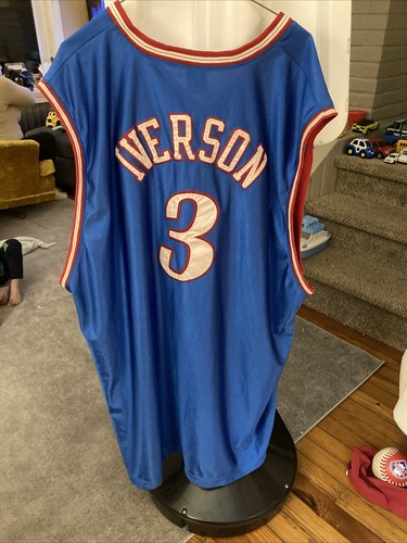 Allen Iverson Authentic Vintage 48 Nike Philadelphia 76ers Sixers Jersey Rare - Picture 13 of 17