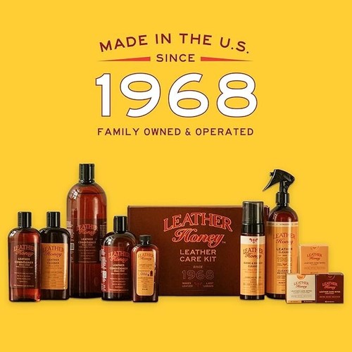 Leather Honey Leather Care Kit - Leather Cleaner + Leather Conditioner + Applica - Picture 5 of 6