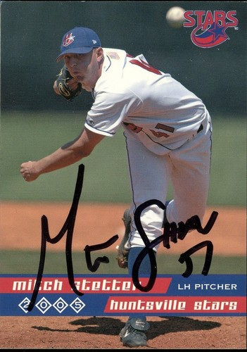 2005 Huntsville Stars MITCH STETTER Signed Card autograph AUTO RC BREWERS