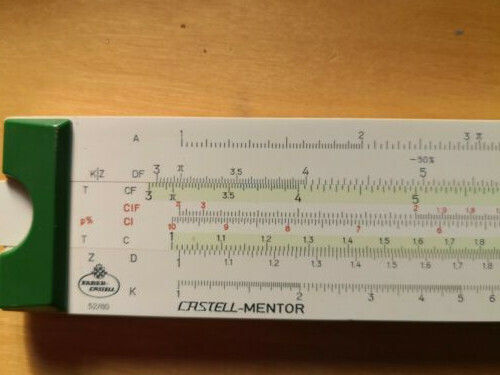 CASTELL-MENTOR-52-80-Universitaet-RECHENSTAB - Bild 2 von 4