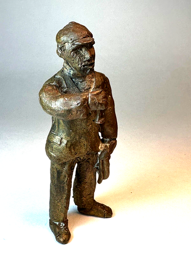 Figura de bronce americana Sterling Lanier de colección de un batidor de caza de zorros, años 60 - Imagen 2 de 11