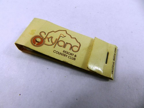 Vintage Skyland Resort and Country Club Crested Butte Colorado Streichholzheftchen  - Bild 1 von 3