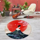 3D Sun Girl Painting N981 Game Rug Mat Round Elegant Photo Carpet Mat Eve 2023