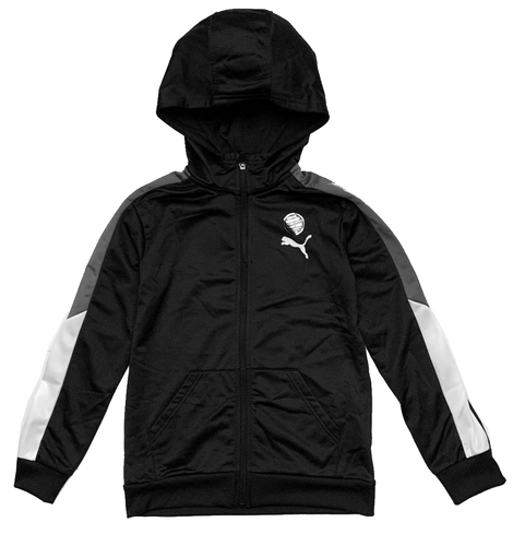 PUMA Youth Boys Zip Up Track Jacket & Hoodie Fleece Lining Logo NEW - Picture 6 of 19