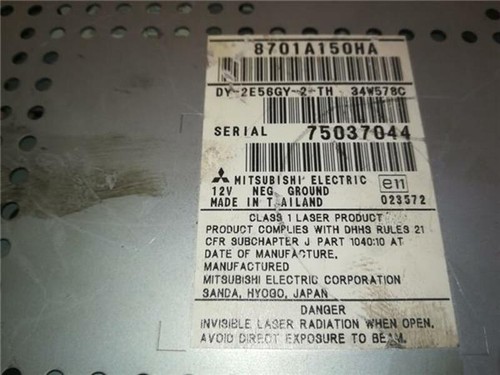8701A150HA radio für MITSUBISHI COLT CZ3 BERL. 5 (Z30A) 1.5 DI-D INFORM 303411 - Bild 3 von 4