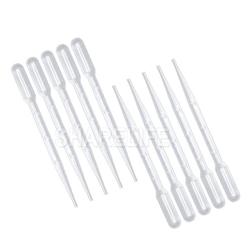 3ML Plastic Pipettes Eye Dropper Disposable Graduated Transfer Liquid Paint - Picture 2 of 10