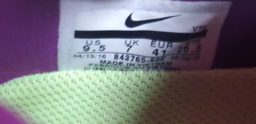 Nike Lunarepic Low Flyknit Womens Size 9.5 Sneaker Shoes 843765-500 Pink Purple - Picture 10 of 10