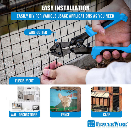 14 Stärke schwarz Vinyl beschichtet geschweißter Maschendraht Größe 1 Zoll mal 1 Zoll (2 Fuß x 50 F - Bild 10 von 10