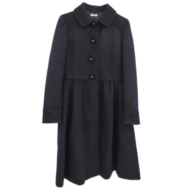 Miu Miu Coat Black AMM1 2016 474 #36 184561 | eBay