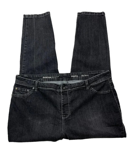 Avenue Denim Damen 22/24 Stretch schwarze Waschung Jegging Jeans (40"W x 29" Ins.) - Bild 21 von 24