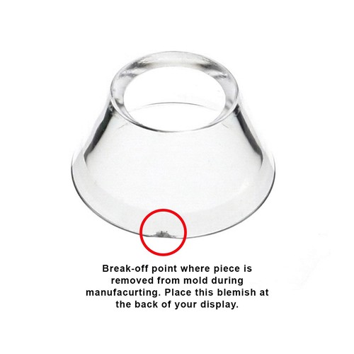 OnFireGuy Clear Reversible Cone Display Stands for Eggs, Spheres & Golf Balls - Afbeelding 4 van 16