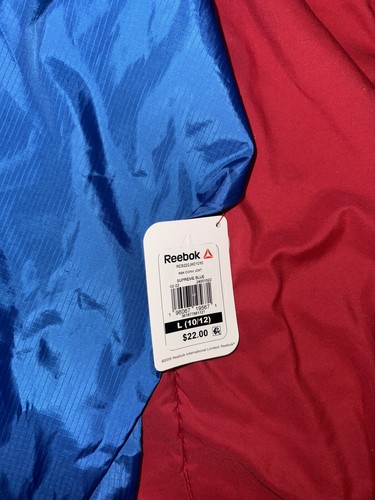 New Reebok Youth 1/4 Zip Jacket Windbreaker Waterproof Outdoor School Large/XL - Picture 3 of 7