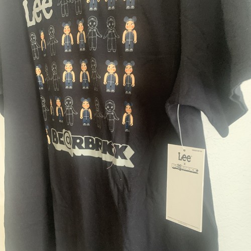 Bearbrick Bear LEE Jeans Buddy Shirt Erwachsene Schwarz Herren Medium. Neu mit Etikett. - Bild 3 von 5