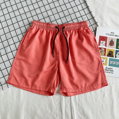 Summer Mens Casual Shorts Pants Loose Plain Beach Elastic Waist Drawstring New B - Picture 7 of 21