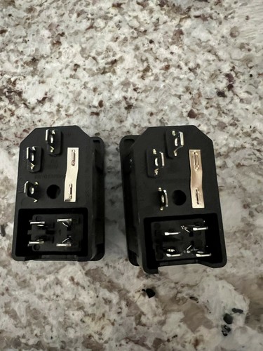 Blue Inlet Male Power Socket with Fuse Switch 10A 250V IEC320 C14 - Picture 7 of 24