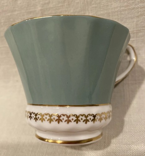 Juego de 2 tazas de té Aynsley solamente, verde y verde salvia, excelente - Imagen 13 de 15